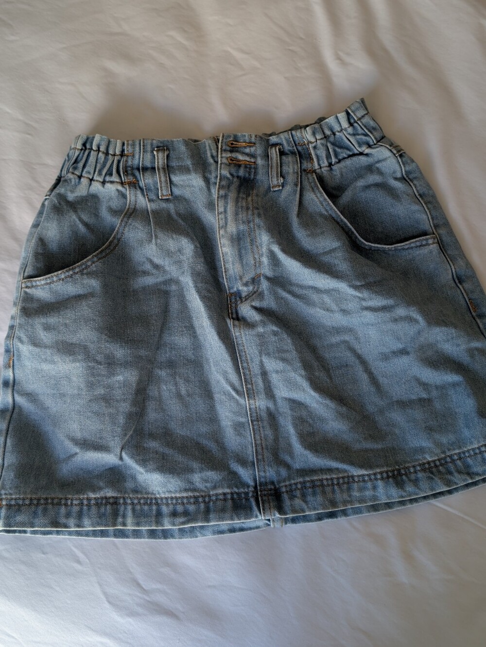 Harlow Denim Mini Skirt - Light Blue